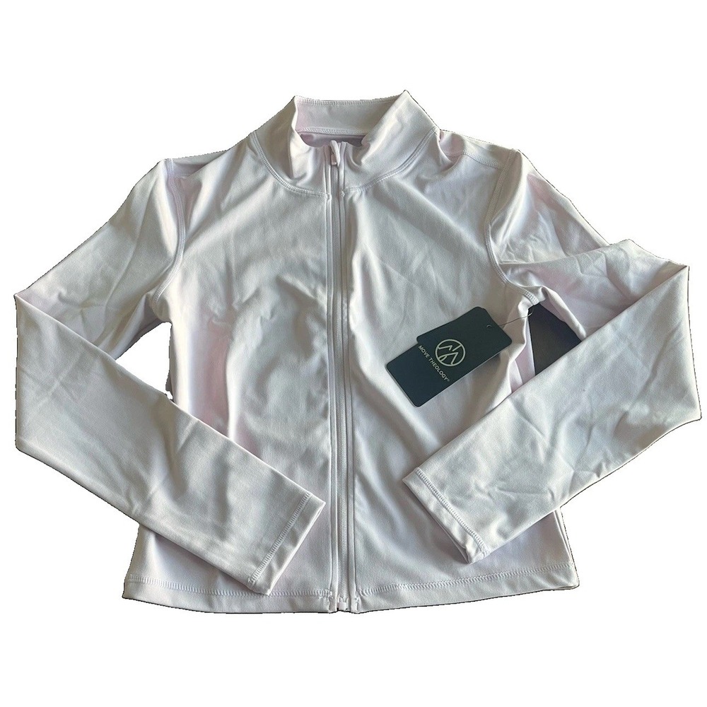 Move Theology Pink Zip Front Track Butter Soft Jacket Winsome Orchid Size M NWT